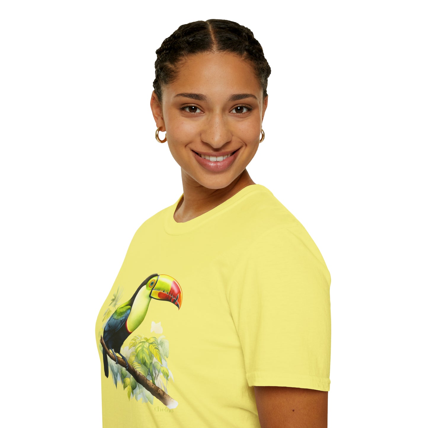 Keel Billed Toucan I,, Unisex Softstyle T-Shirt