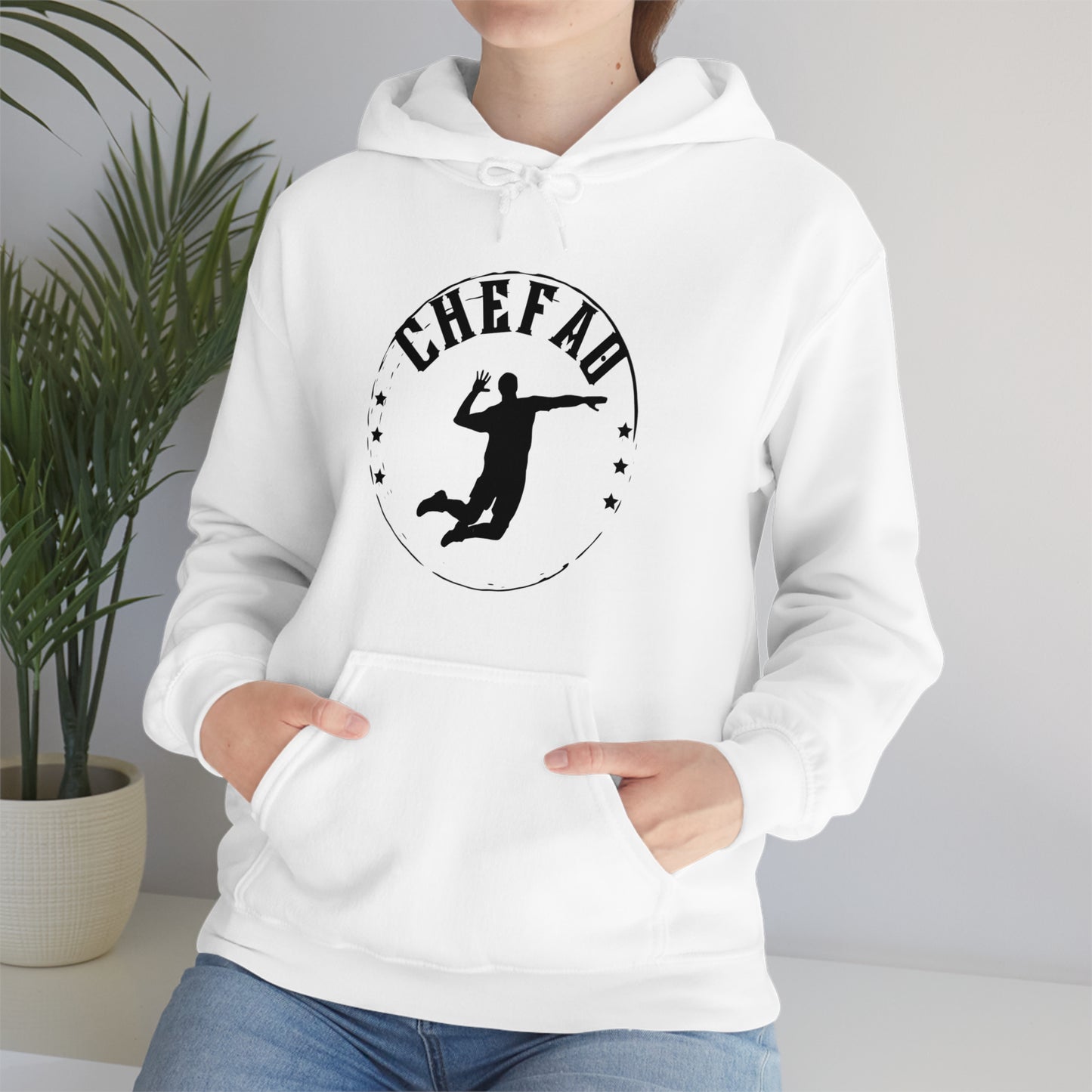 Chefao Volleyball I, Unisex Heavy Blend Hooded Sweatshirt