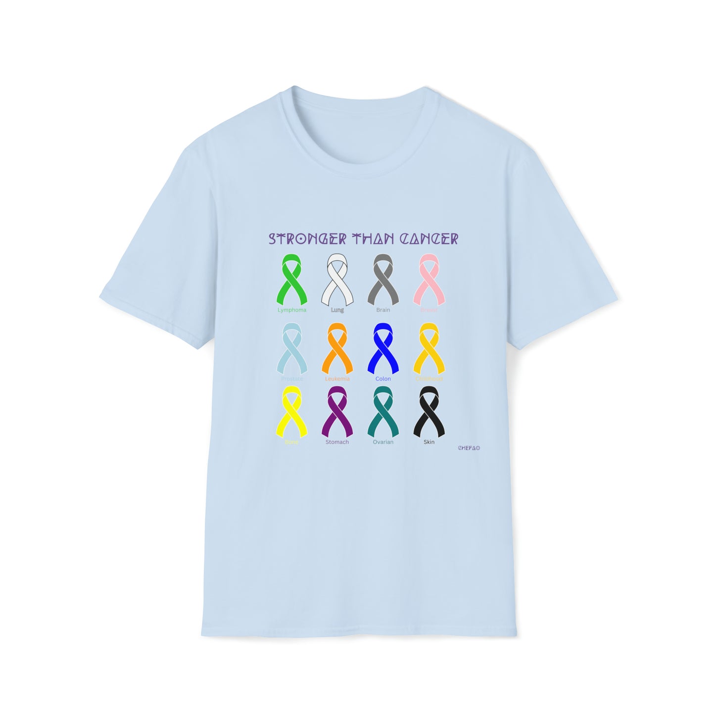 Chefao Stronger Than Cancer I, Unisex Softstyle T-Shirt