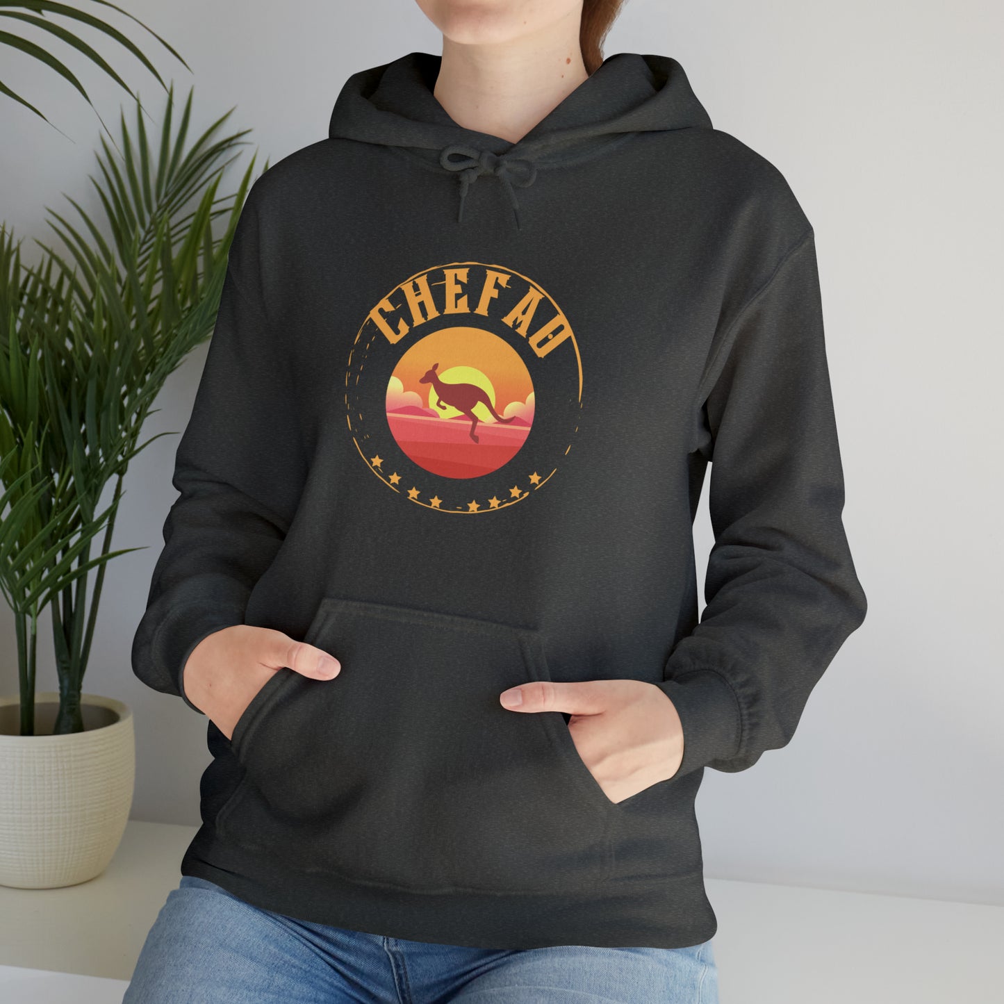 Chefao Kangaroo I, Unisex Heavy Blend Hooded Sweatshirt