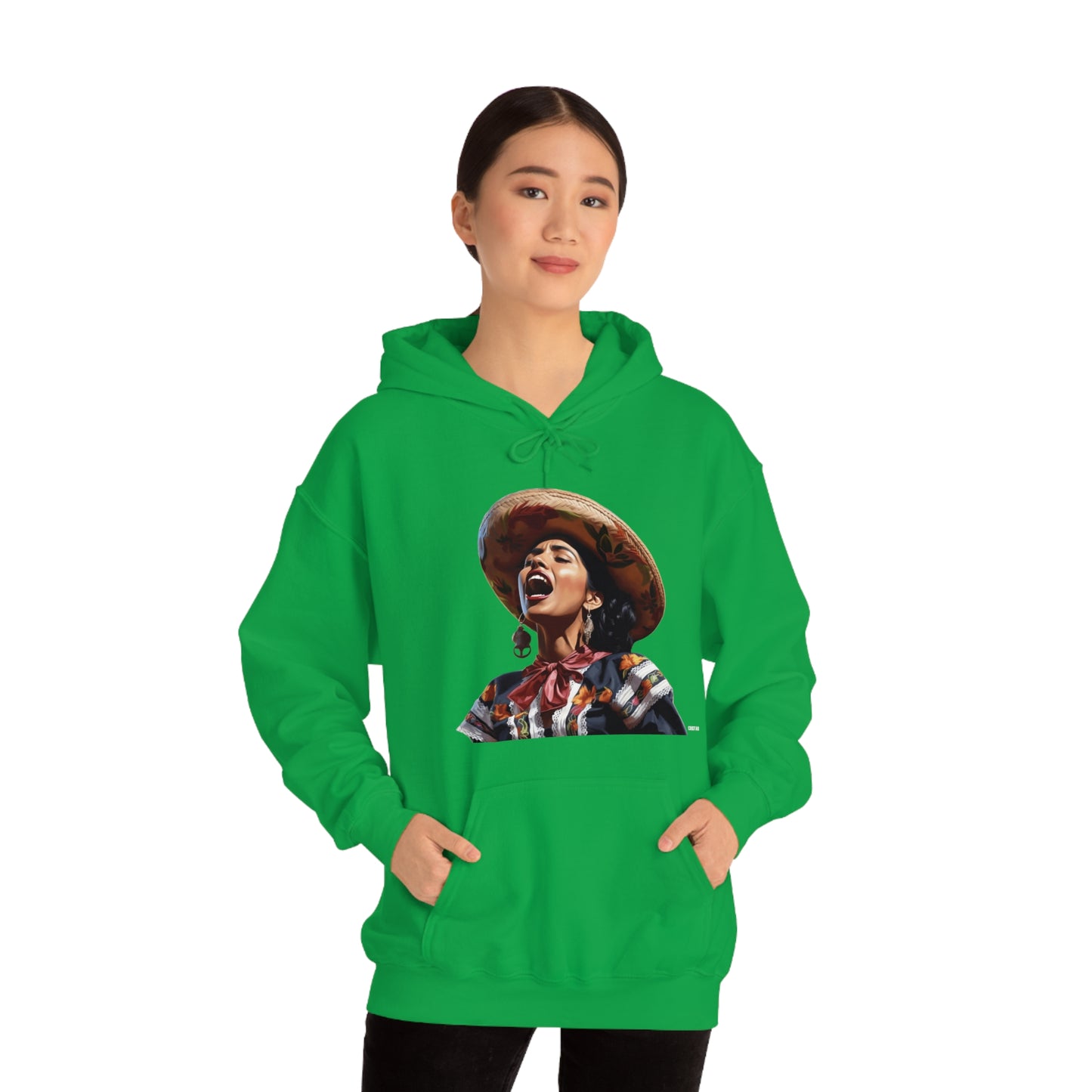 Mariachi Woman, Unisex Heavy Blend Hooded Sweatshirt