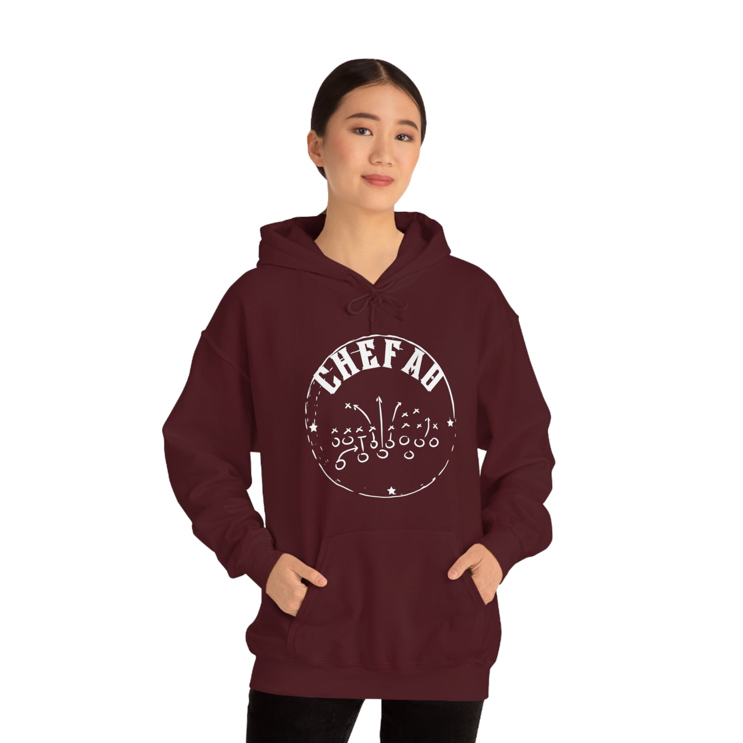 Chefao Football I, Unisex Heavy Blend Hooded Sweatshirt