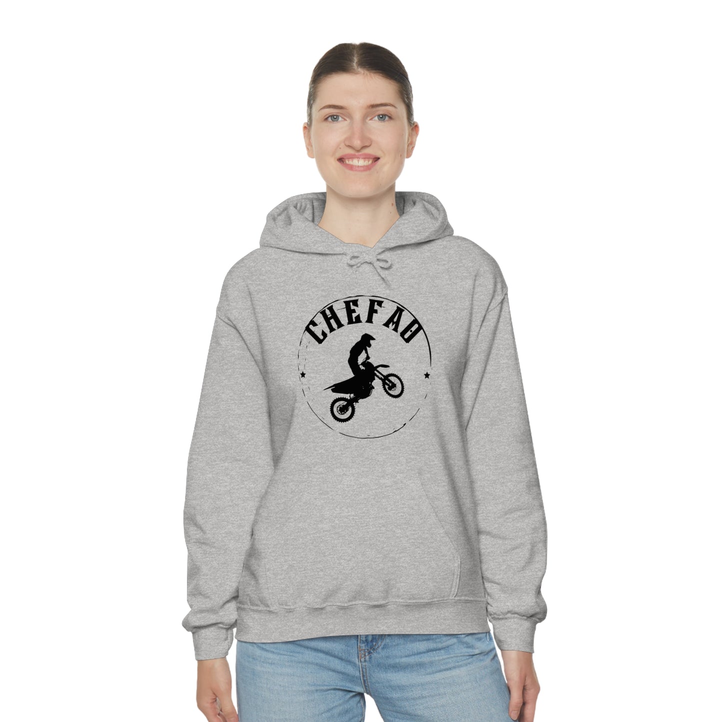 Chefao Motorcross I, Unisex Heavy Blend Hooded Sweatshirt