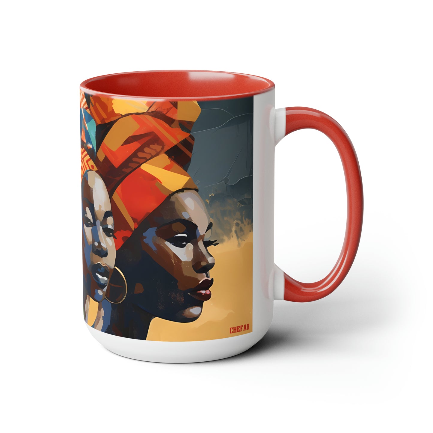 African Women Coffee Mug, 15oz