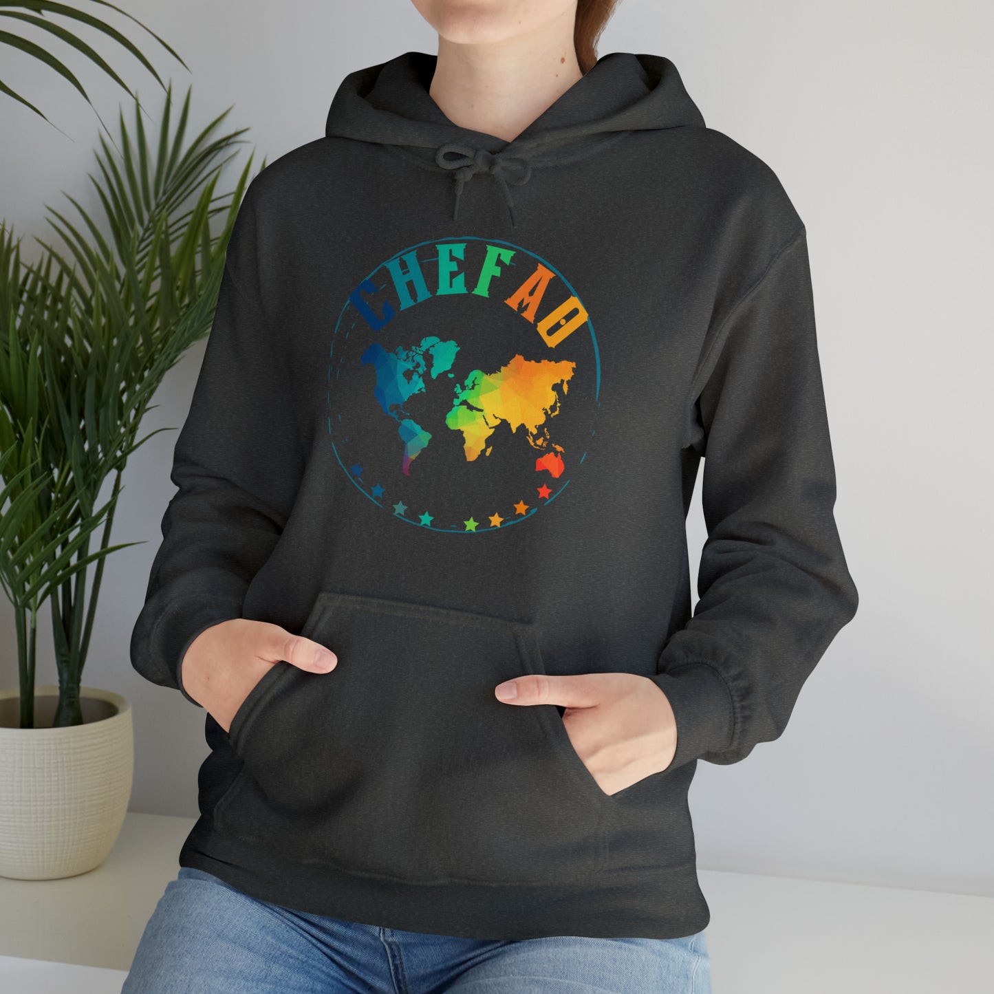 Chefao World I, Unisex Heavy Blend Hooded Sweatshirt