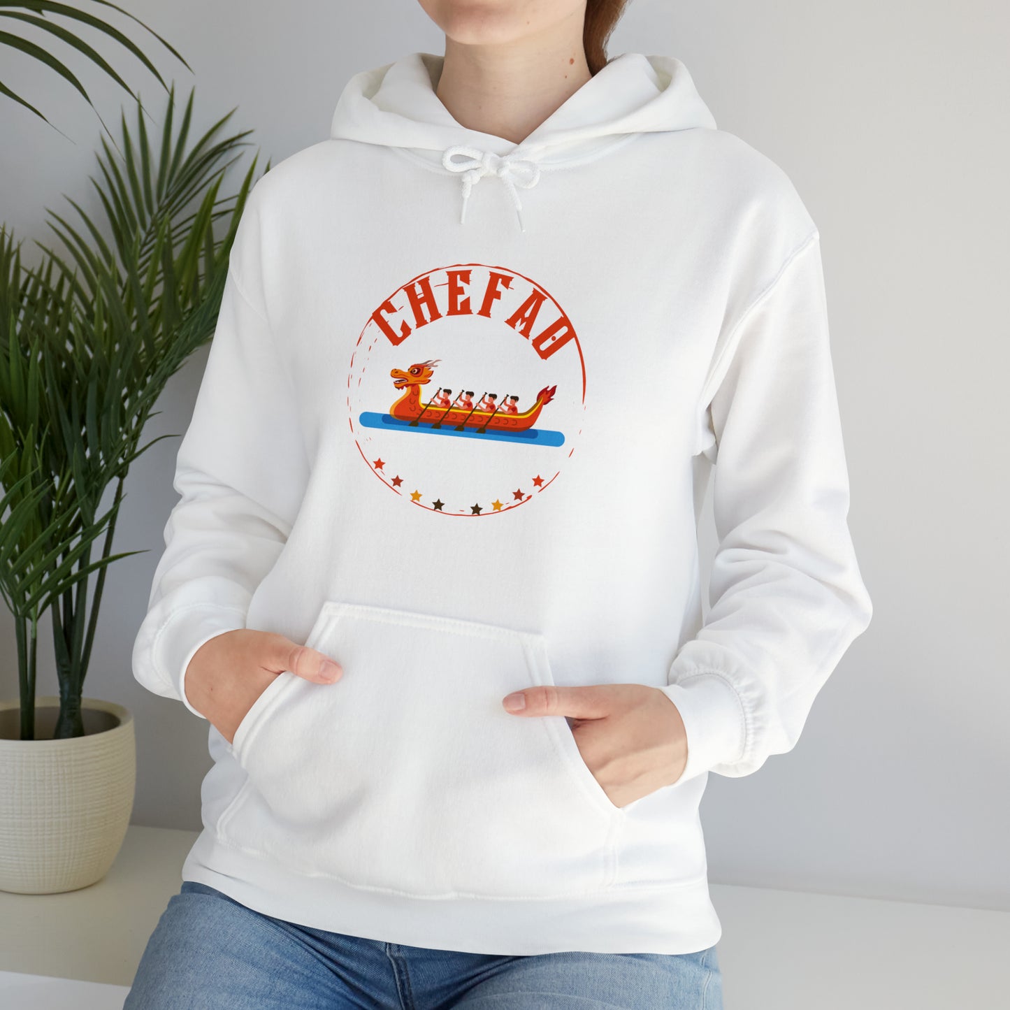 Chefao Dragonboat II, Unisex Heavy Blend Hooded Sweatshirt