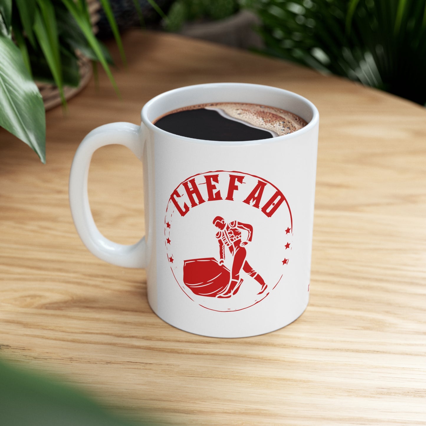 Chefao Bullfighter I, White Coffee Mug, 11oz