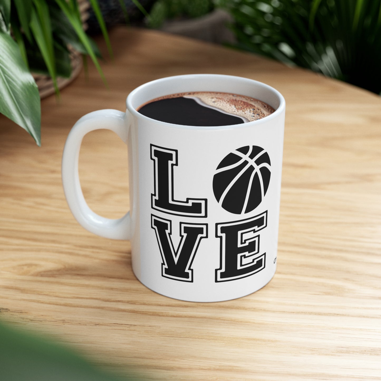 Chefao Love Basketball I, White Coffee Mug, 11oz