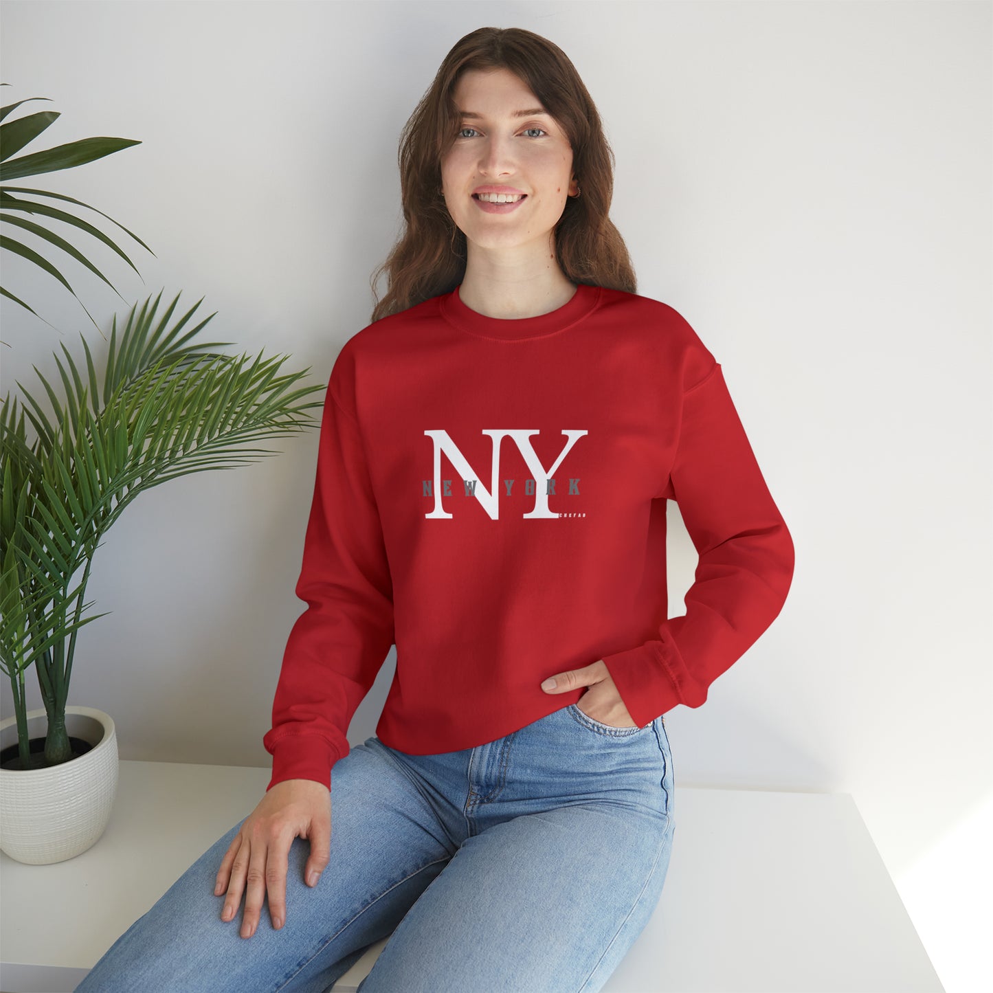 Chefao New York I, Unisex Heavy Blend Crewneck Sweatshirt