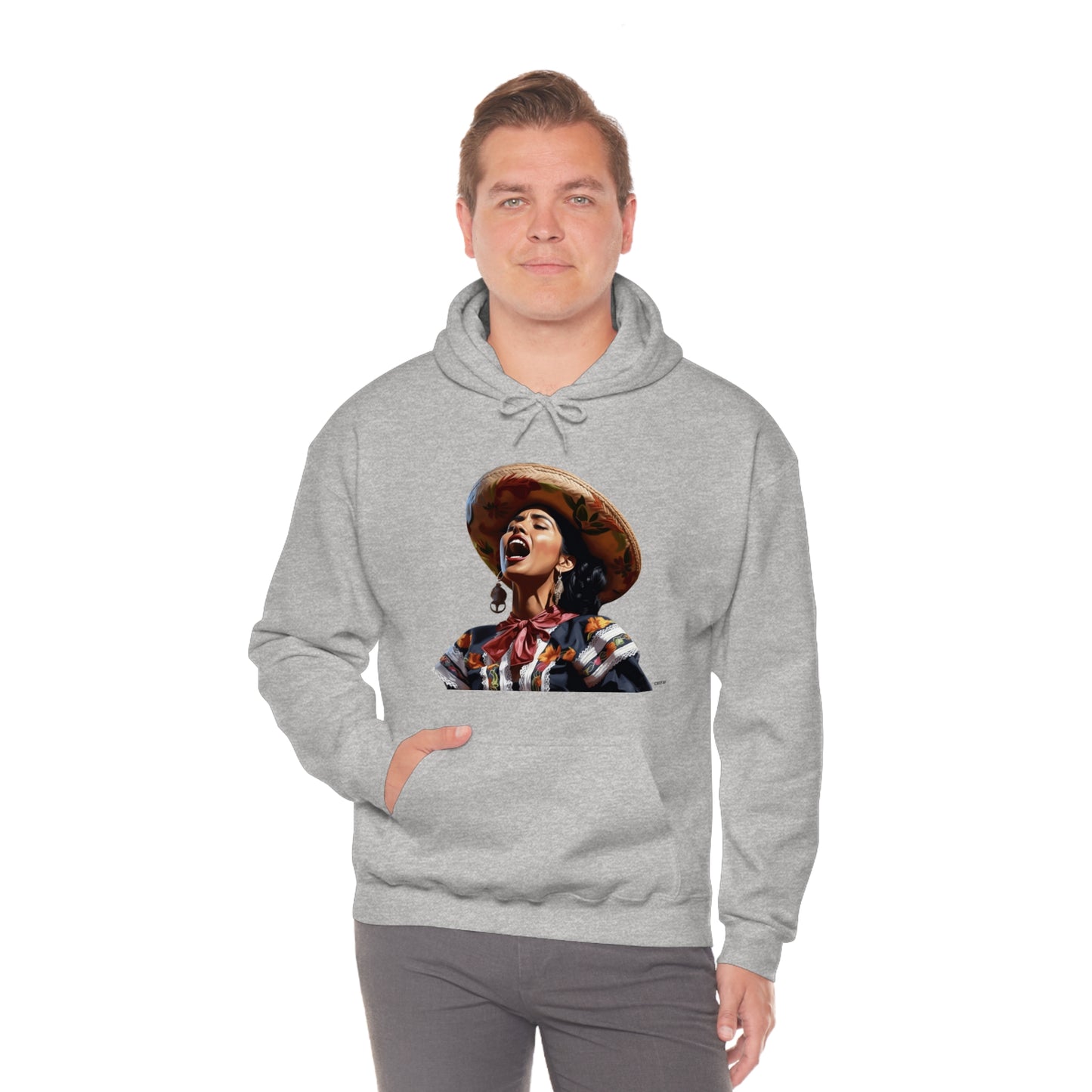 Mariachi Woman, Unisex Heavy Blend Hooded Sweatshirt