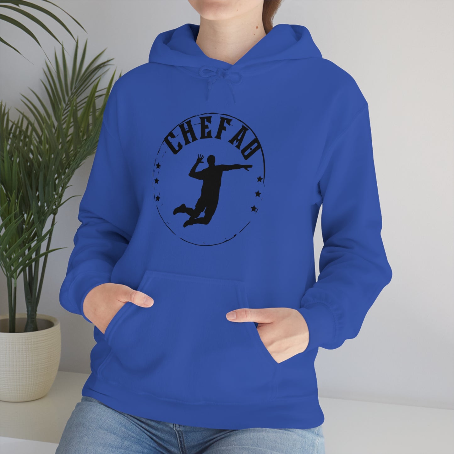 Chefao Volleyball I, Unisex Heavy Blend Hooded Sweatshirt