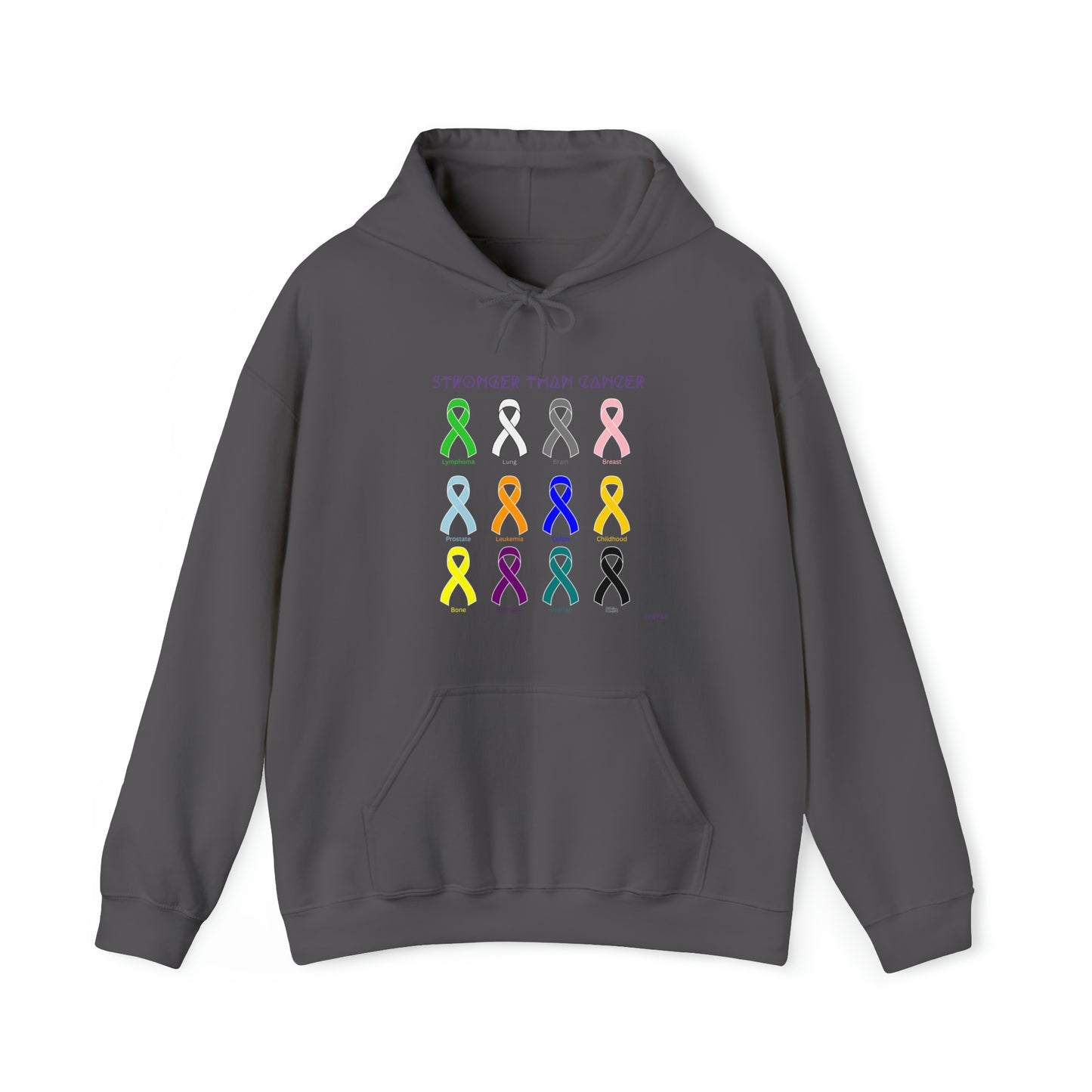 Chefao Stronger Than Cancer I, Unisex Heavy Blend™ Hooded Sweatshirt