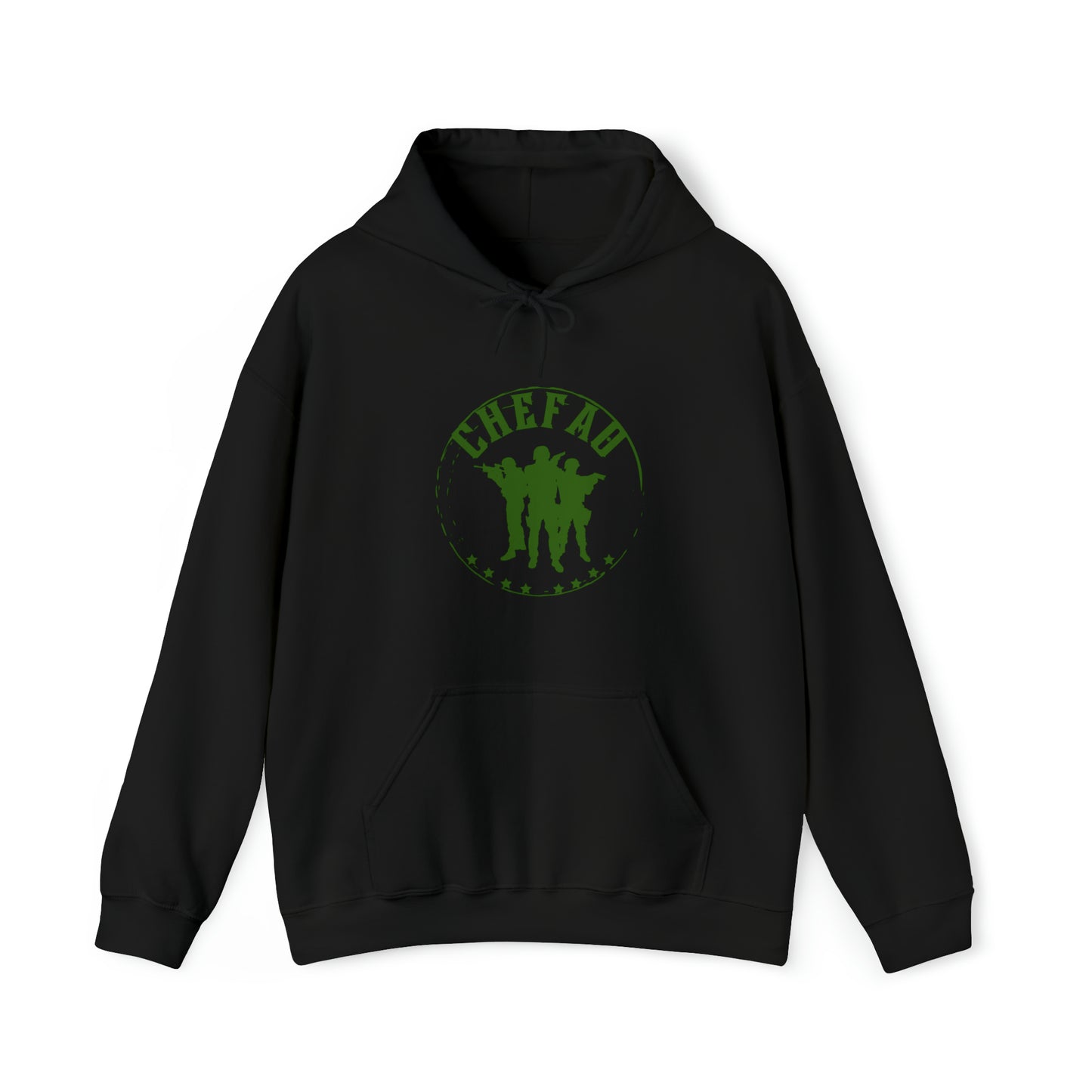 Chefao Military I, Unisex Heavy Blend Hooded Sweatshirt