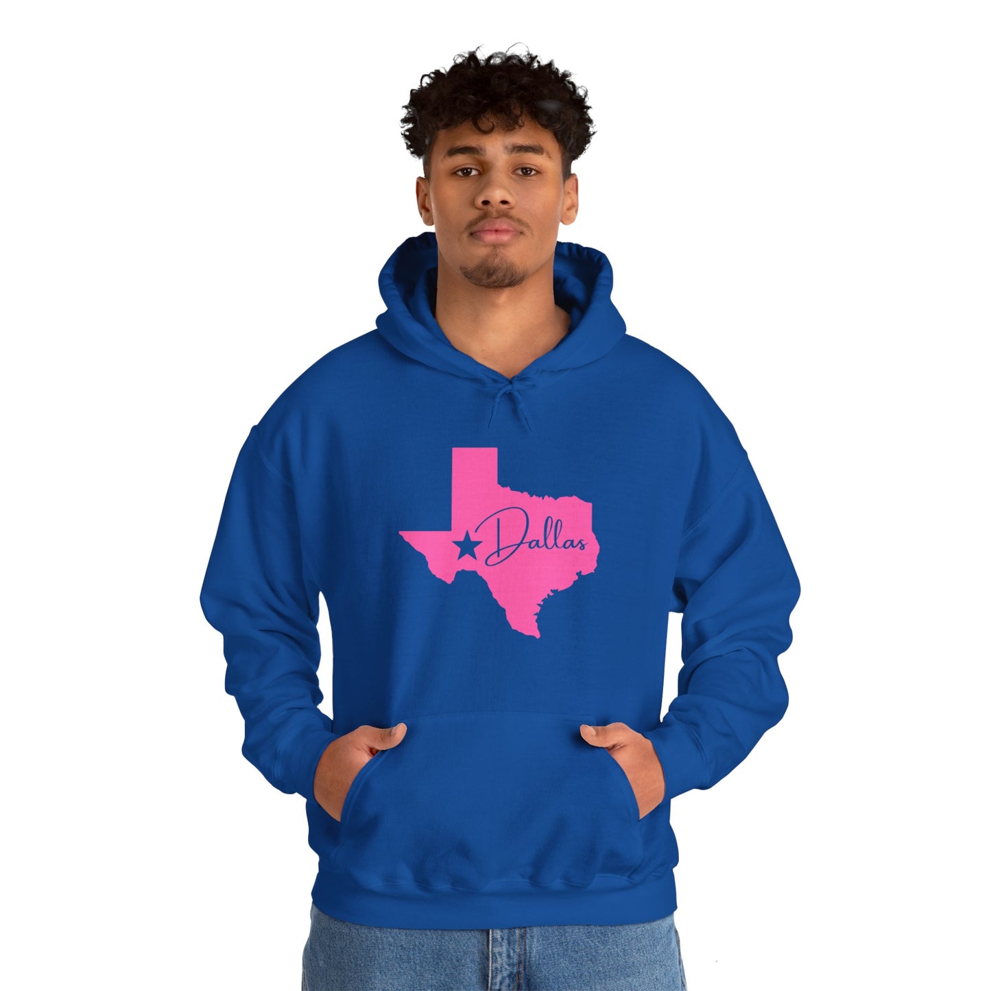 Chefao Dallas, Texas I, Unisex Heavy Blend Hooded Sweatshirt