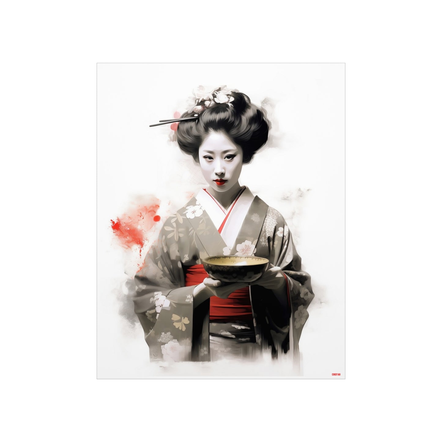 The Geisha, Premium Matte Vertical Posters