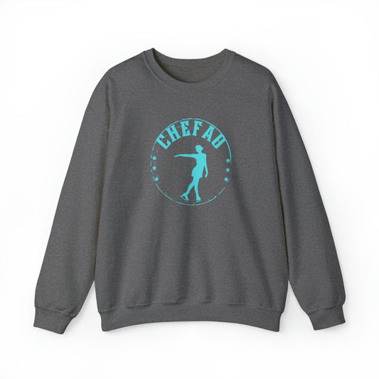 Chefao Ice Skating I, Unisex Heavy Blend Crewneck Sweatshirt