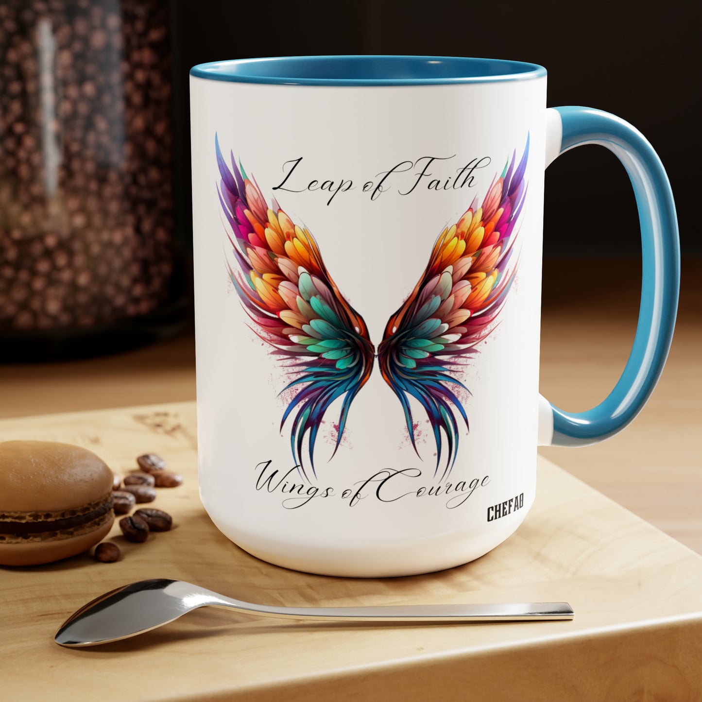 Leap of Faith, Wings of Courage, Coffee Mug, 15oz