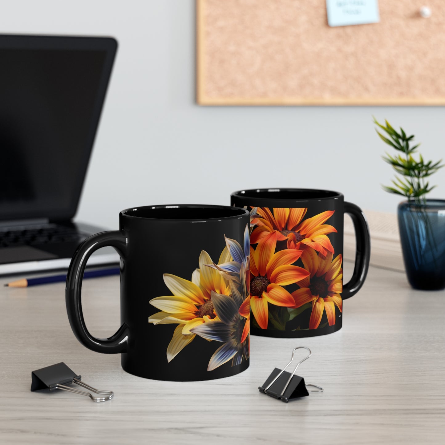 Gazania I, 11oz Black Coffee Mug