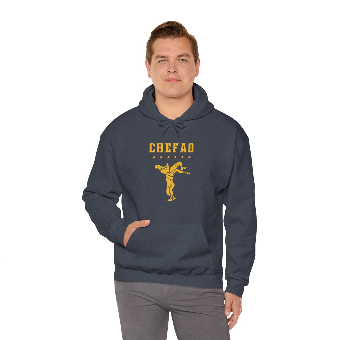 Chefao Wrestling The Nick Edition I, Unisex Heavy Blend Hooded Sweatshirt