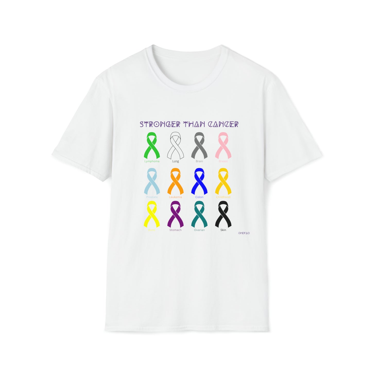 Chefao Stronger Than Cancer I, Unisex Softstyle T-Shirt