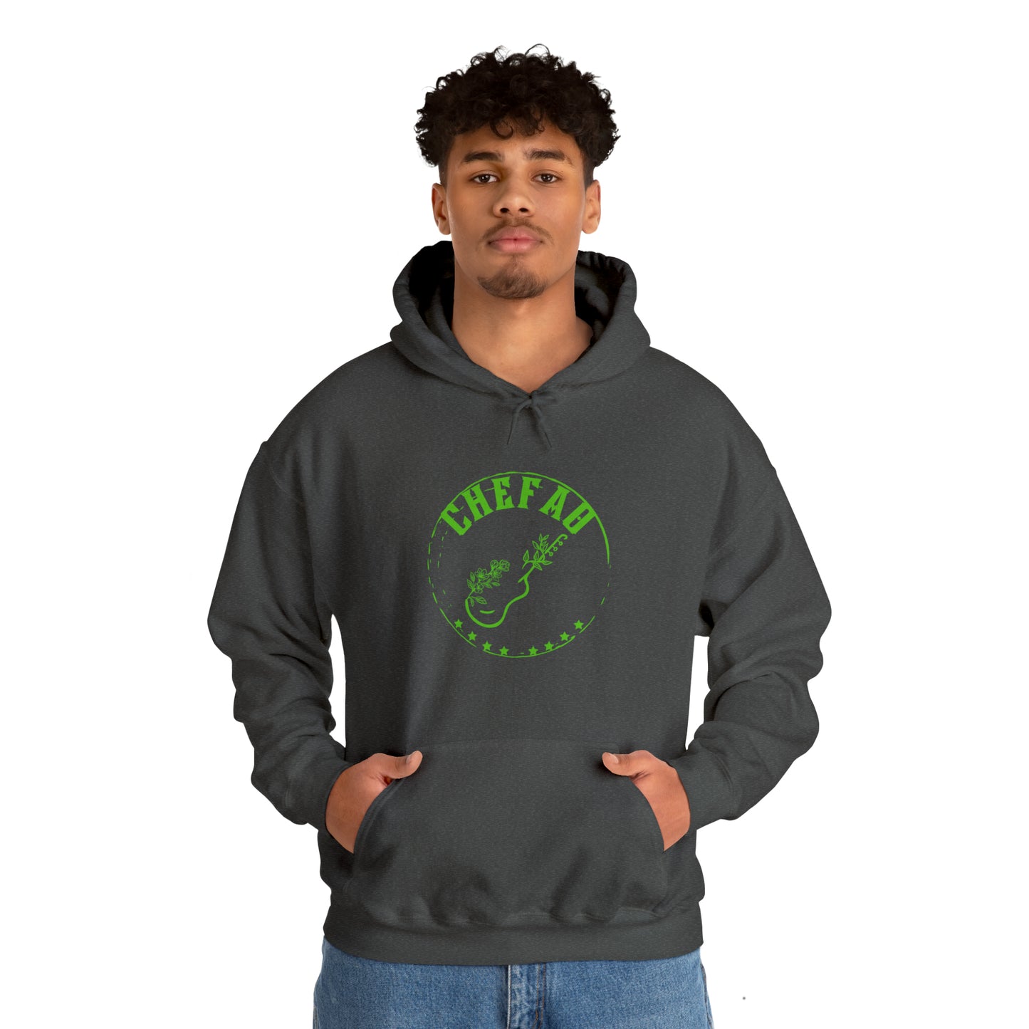 Chefao Guitar I, Unisex Heavy Blend Hooded Sweatshirt