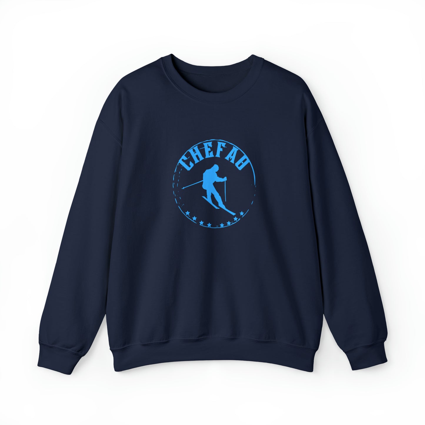 Chefao Skiing I, Unisex Heavy Blend Crewneck Sweatshirt