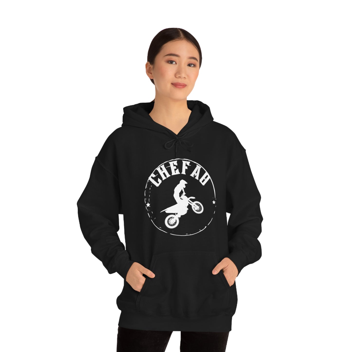 Chefao Motorcross I, Unisex Heavy Blend Hooded Sweatshirt