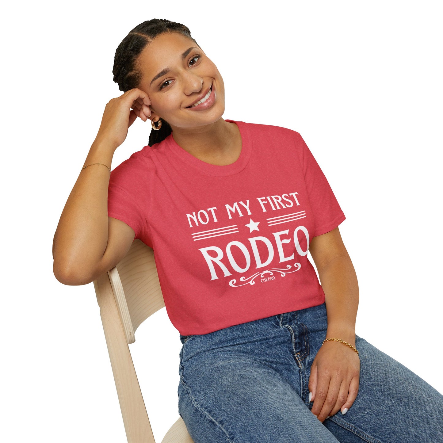 Not My First Rodeo, Unisex Softstyle T-Shirt