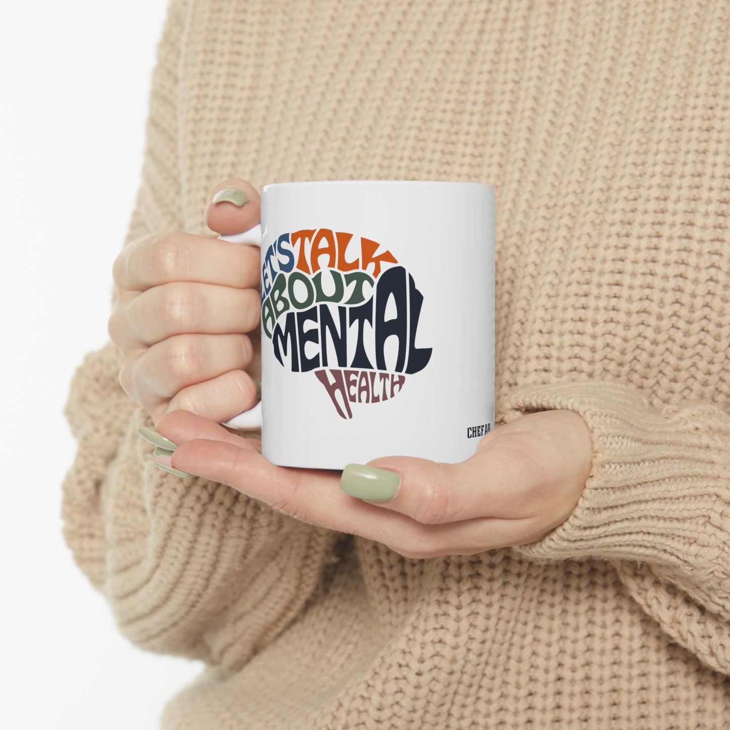 Mental Health II, White Coffee Mug, 11oz