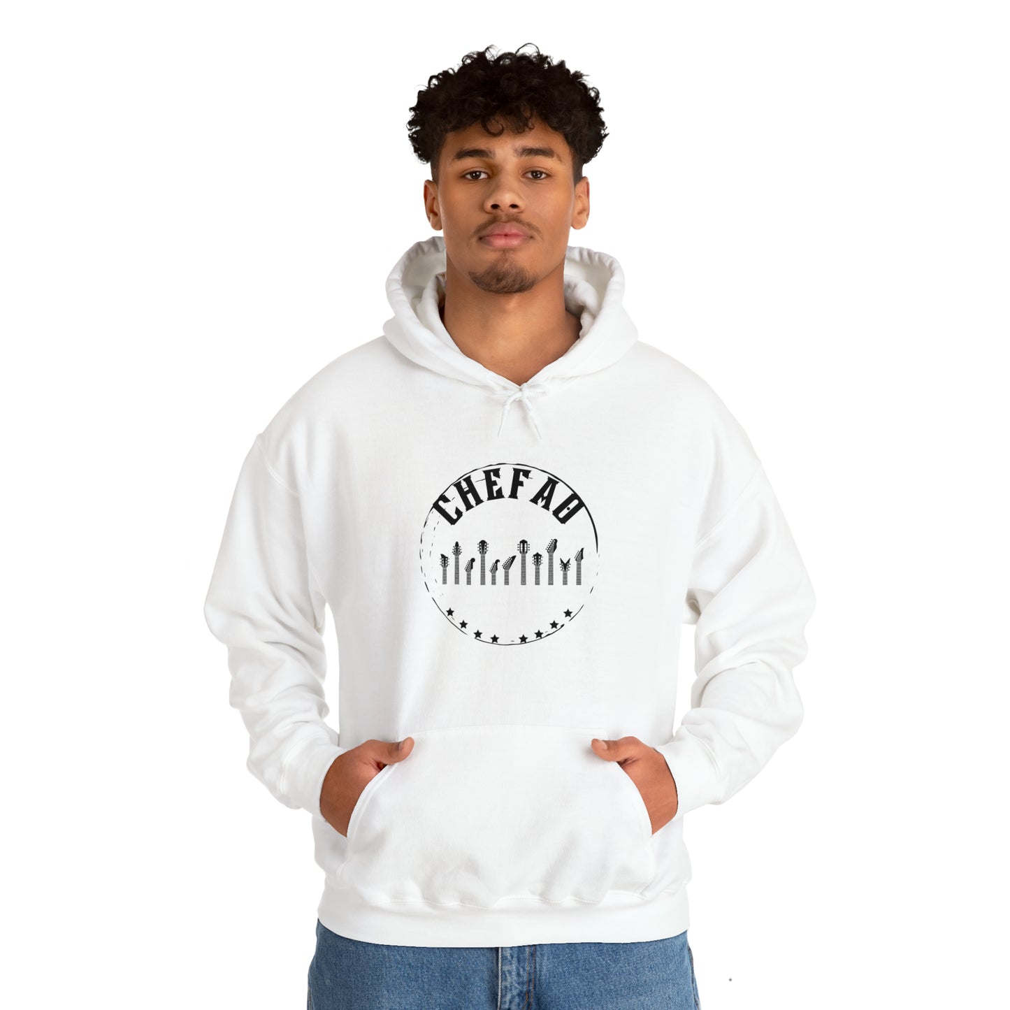 Chefao Guitar II, Unisex Heavy Blend Hooded Sweatshirt