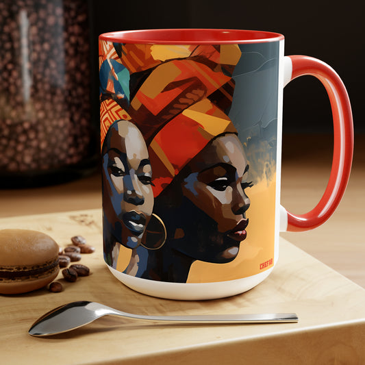 African Women Coffee Mug, 15oz