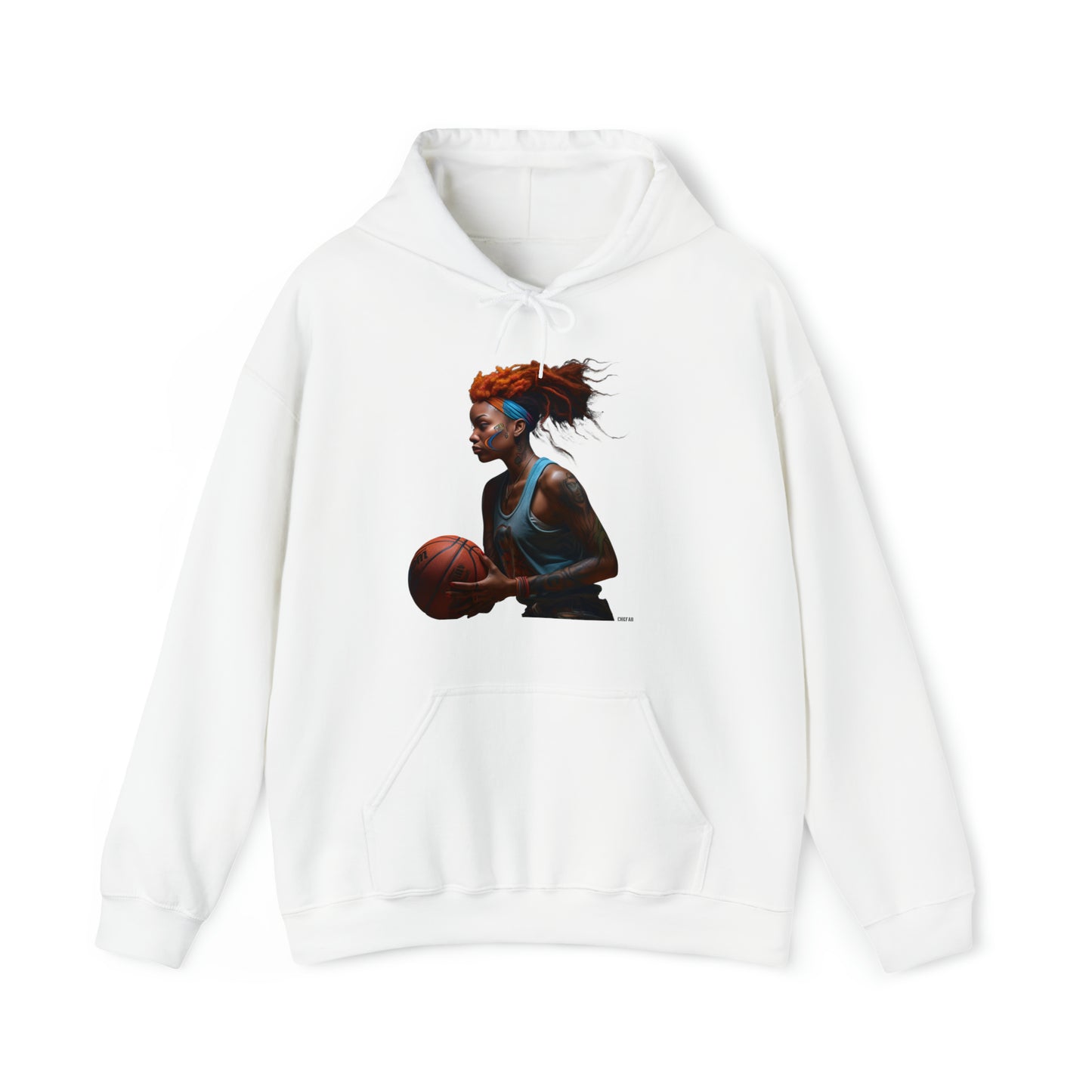 Basketball Flair, Unisex Heavy Blend Hooded Sweatshirt