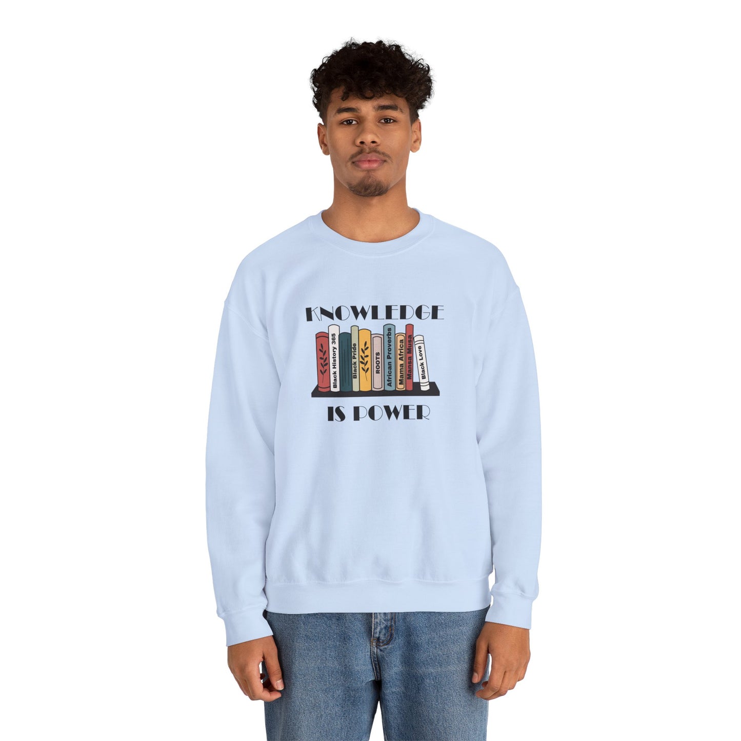 Chefao Knowledge is Power I, Unisex Heavy Blend™ Crewneck Sweatshirt