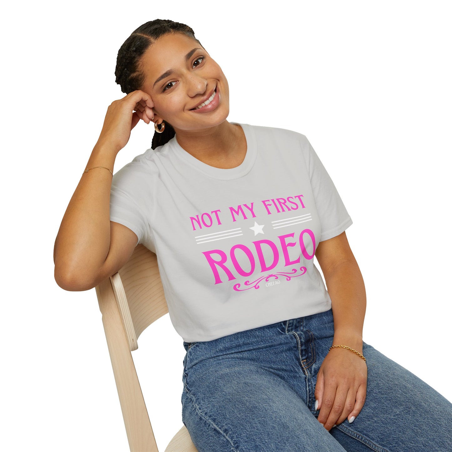 Not My First Rodeo, Unisex Softstyle T-Shirt