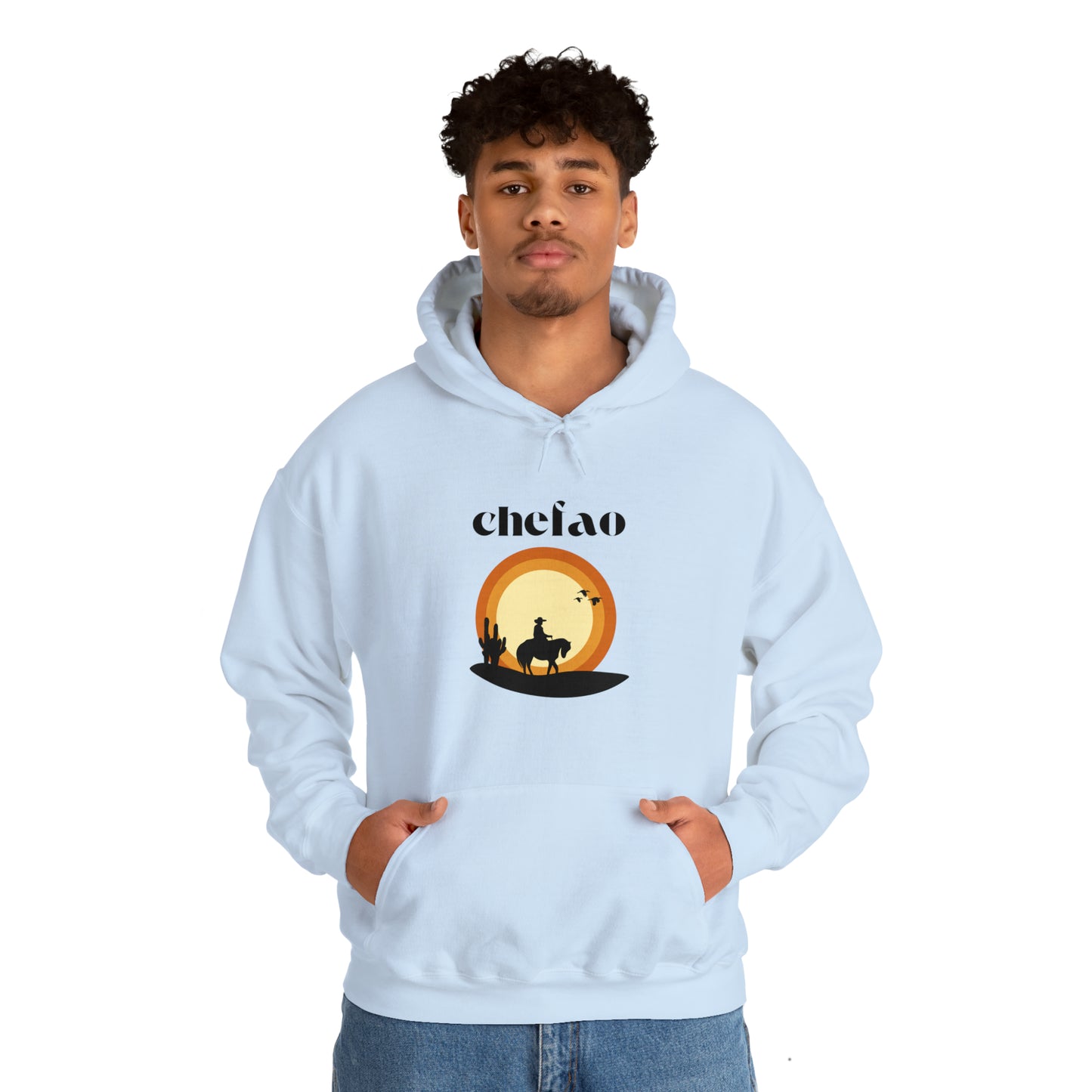 Chefao Cowboy VI, Unisex Heavy Blend Hooded Sweatshirt