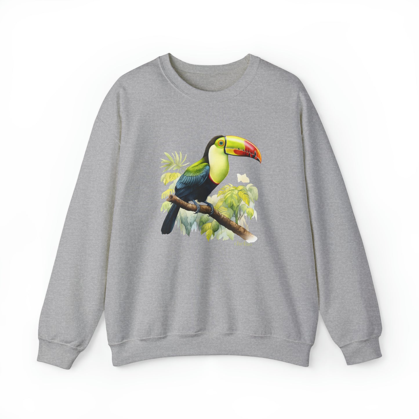 Keel Billed Toucan I, Unisex Heavy Blend Crewneck Sweatshirt