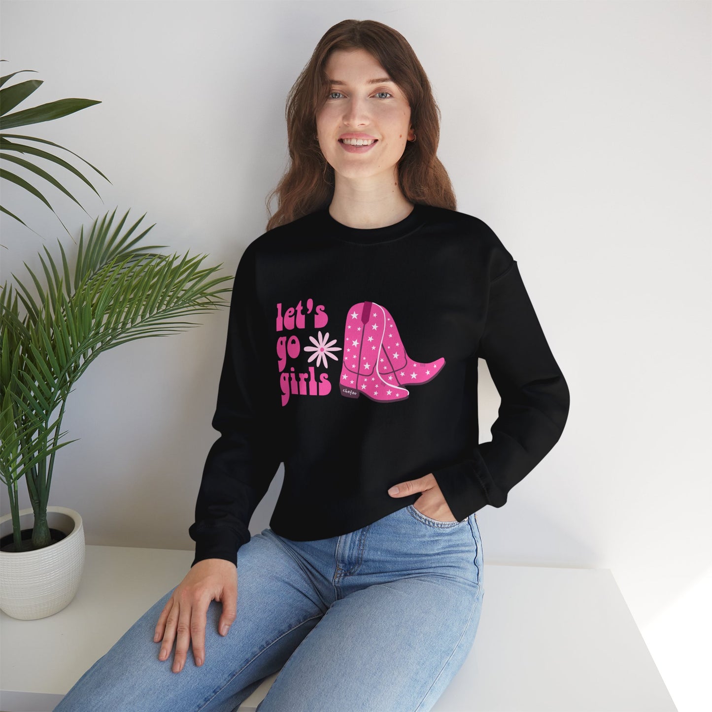 Let's Go Girls, Unisex Heavy Blend Crewneck Sweatshirt