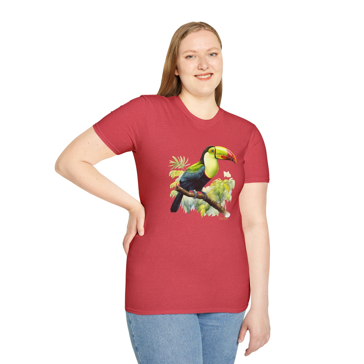 Keel Billed Toucan I,, Unisex Softstyle T-Shirt