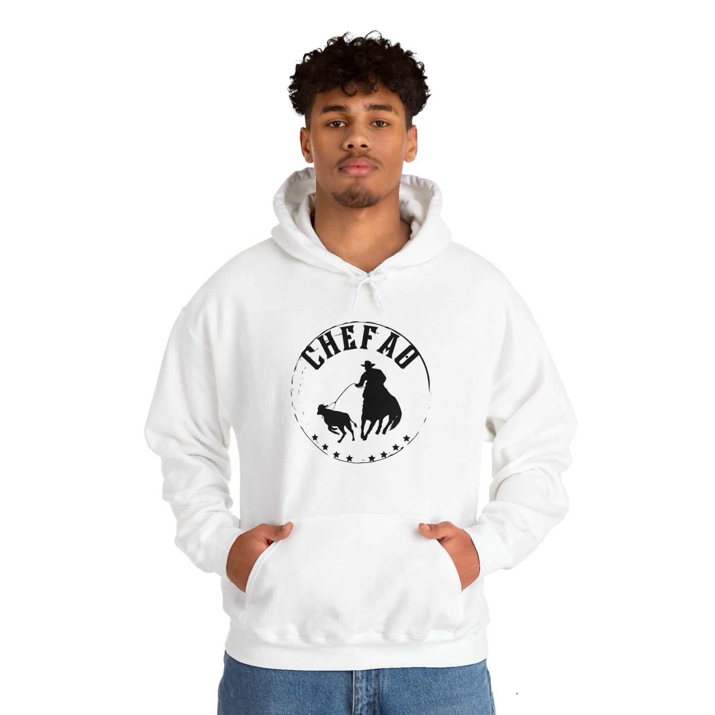 Chefao Calf Roping I, Unisex Heavy Blend Hooded Sweatshirt