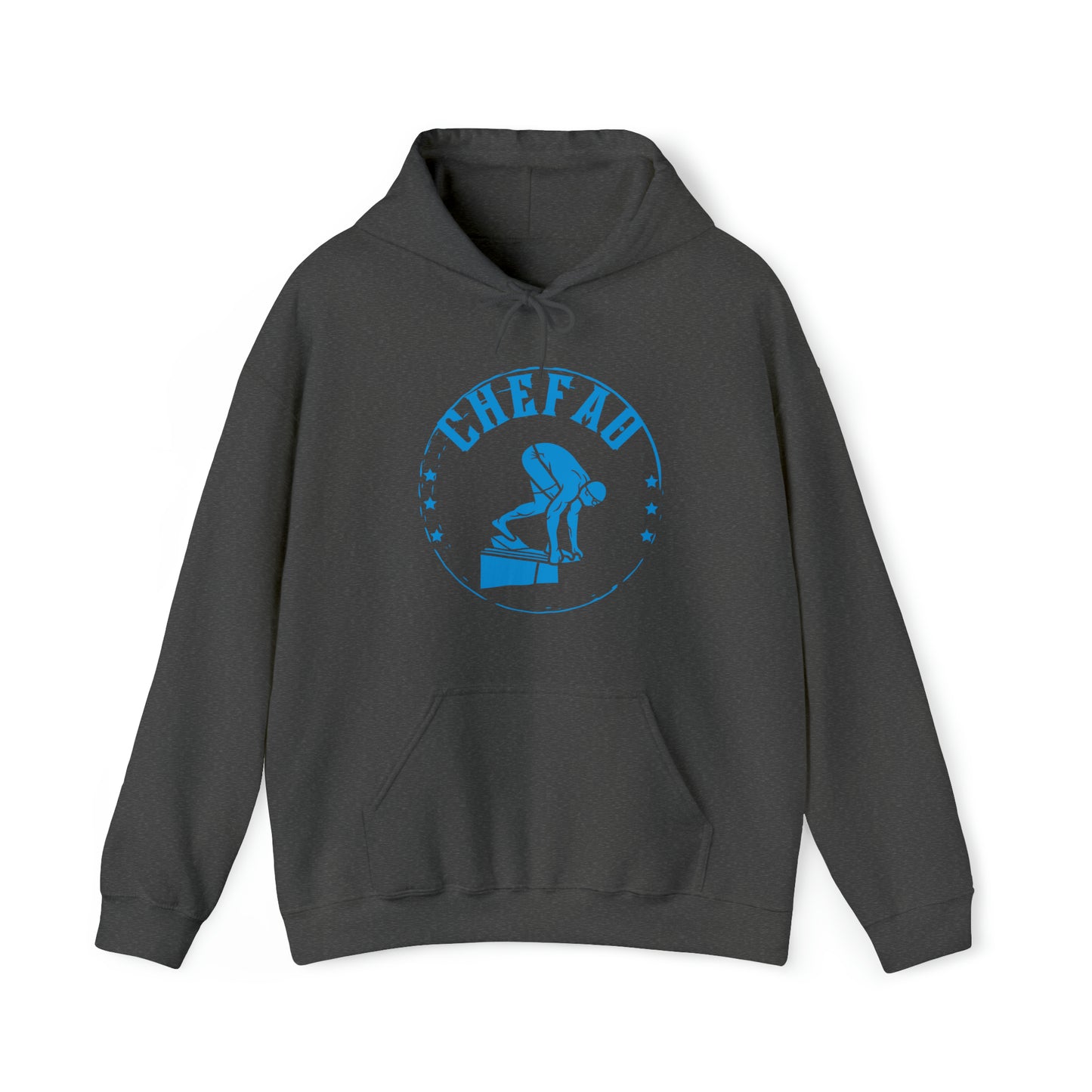 Chefao Swimmer I, Unisex Heavy Blend Hooded Sweatshirt