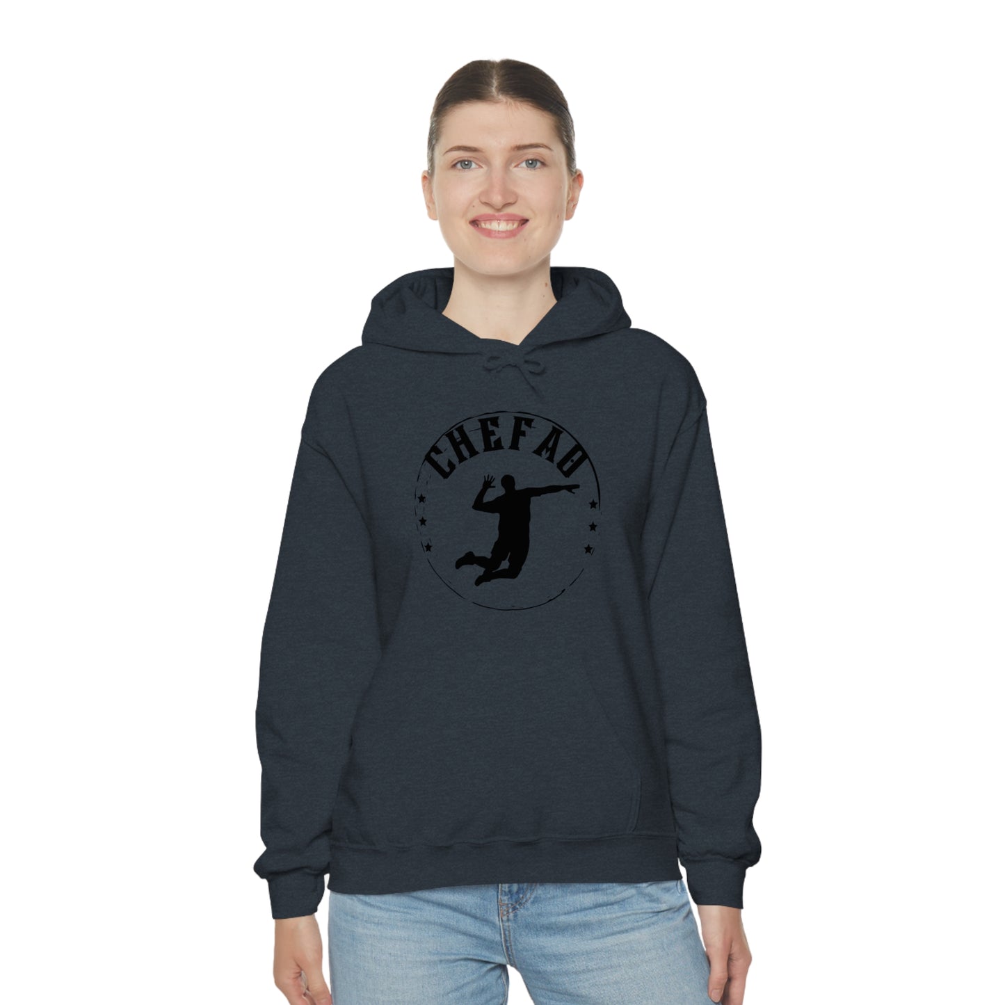 Chefao Volleyball I, Unisex Heavy Blend Hooded Sweatshirt