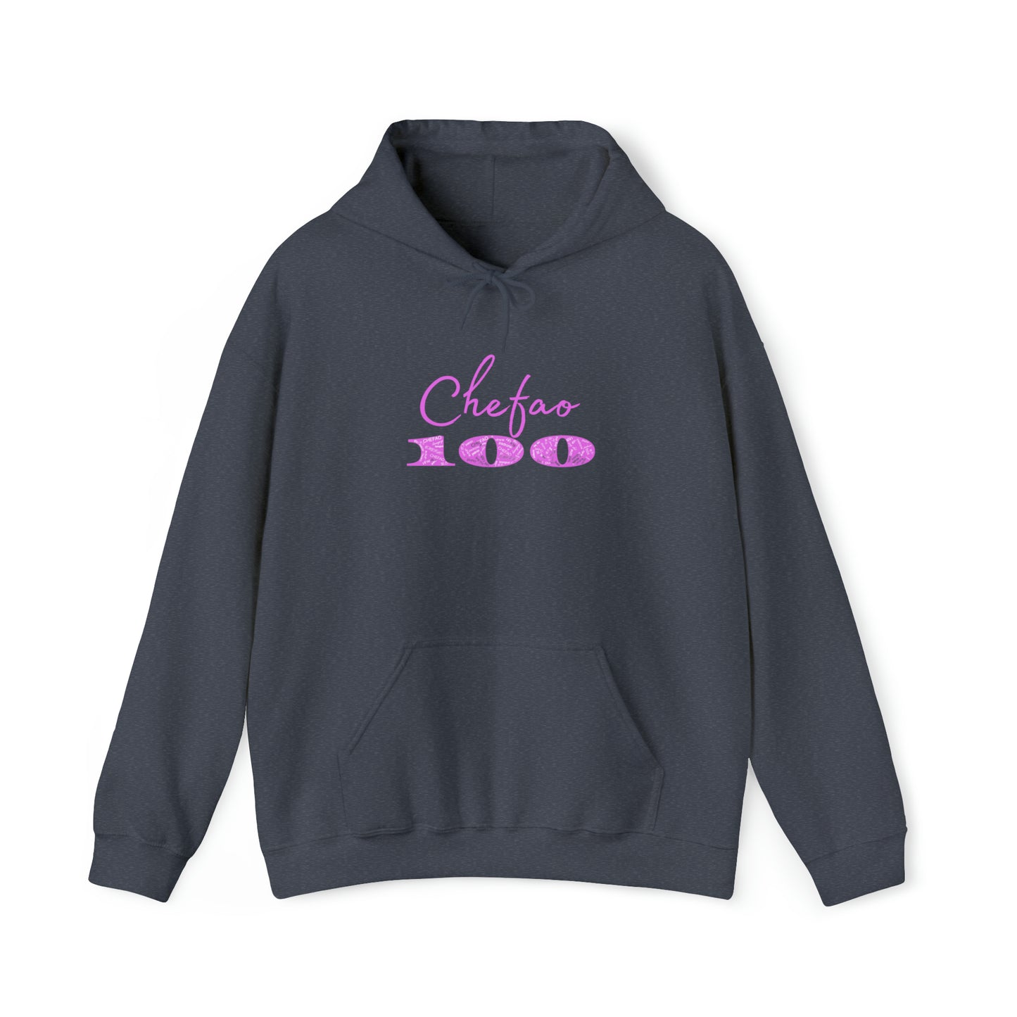 Chefao 100 I Pink, Unisex Heavy Blend™ Hooded Sweatshirt