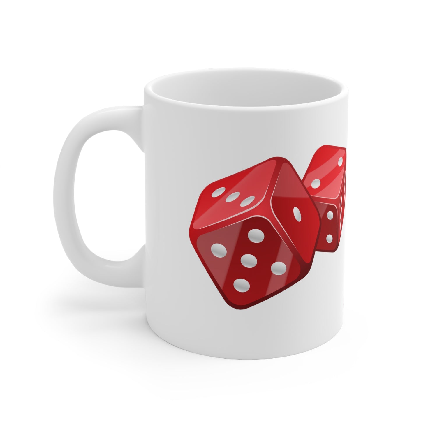 Dice II, White Coffee Mug, 11oz