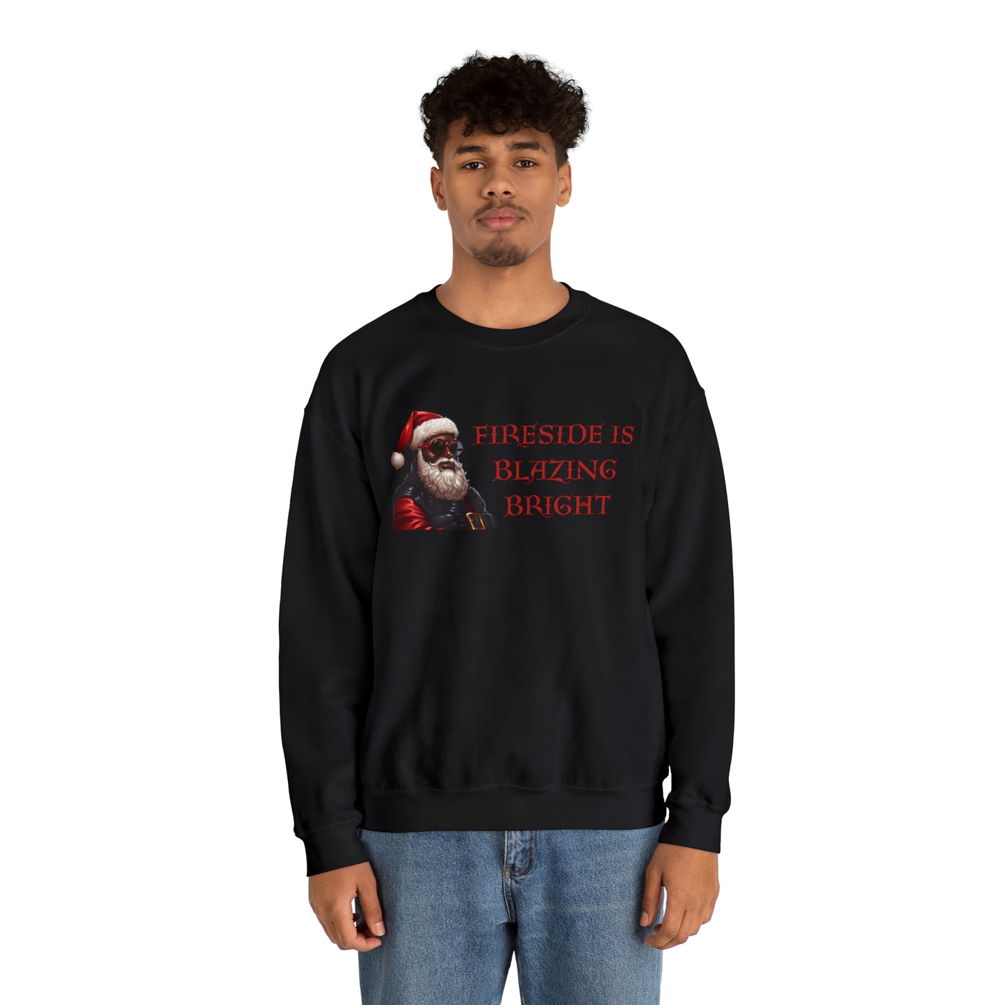 Fireside is Blazing Bright, Unisex Heavy Blend Crewneck Sweatshirt