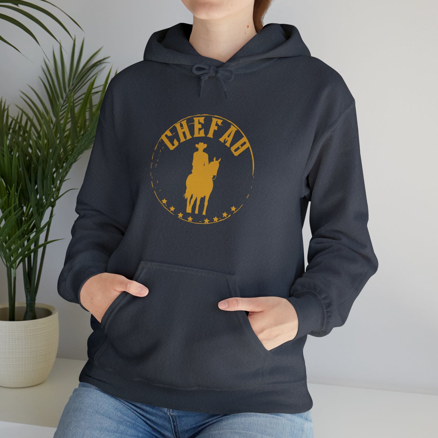 Chefao Cowboy IV, Unisex Heavy Blend Hooded Sweatshirt