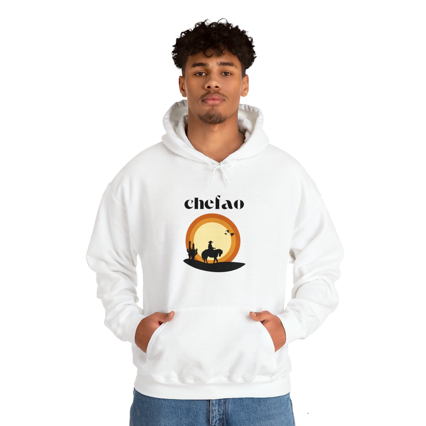 Chefao Cowboy VI, Unisex Heavy Blend Hooded Sweatshirt