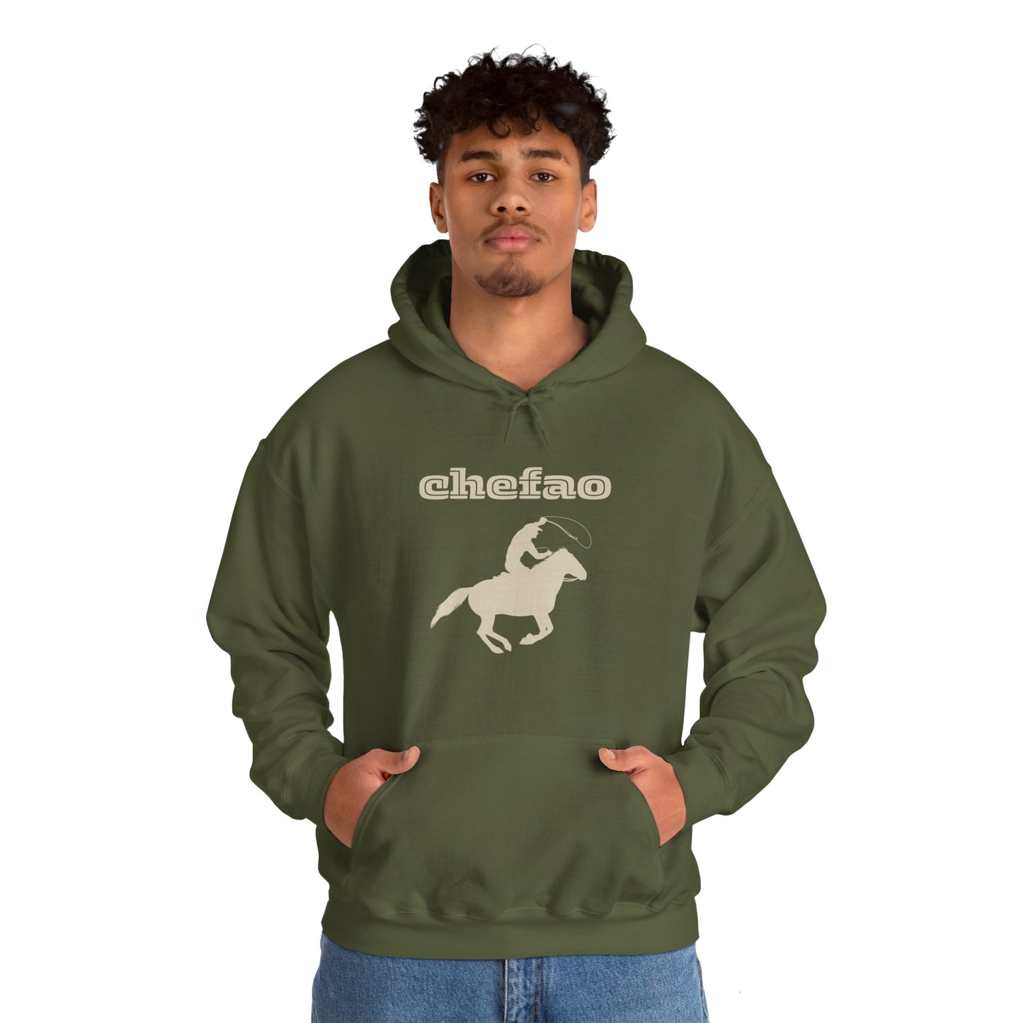 Chefao Cowboy III, Unisex Heavy Blend Hooded Sweatshirt