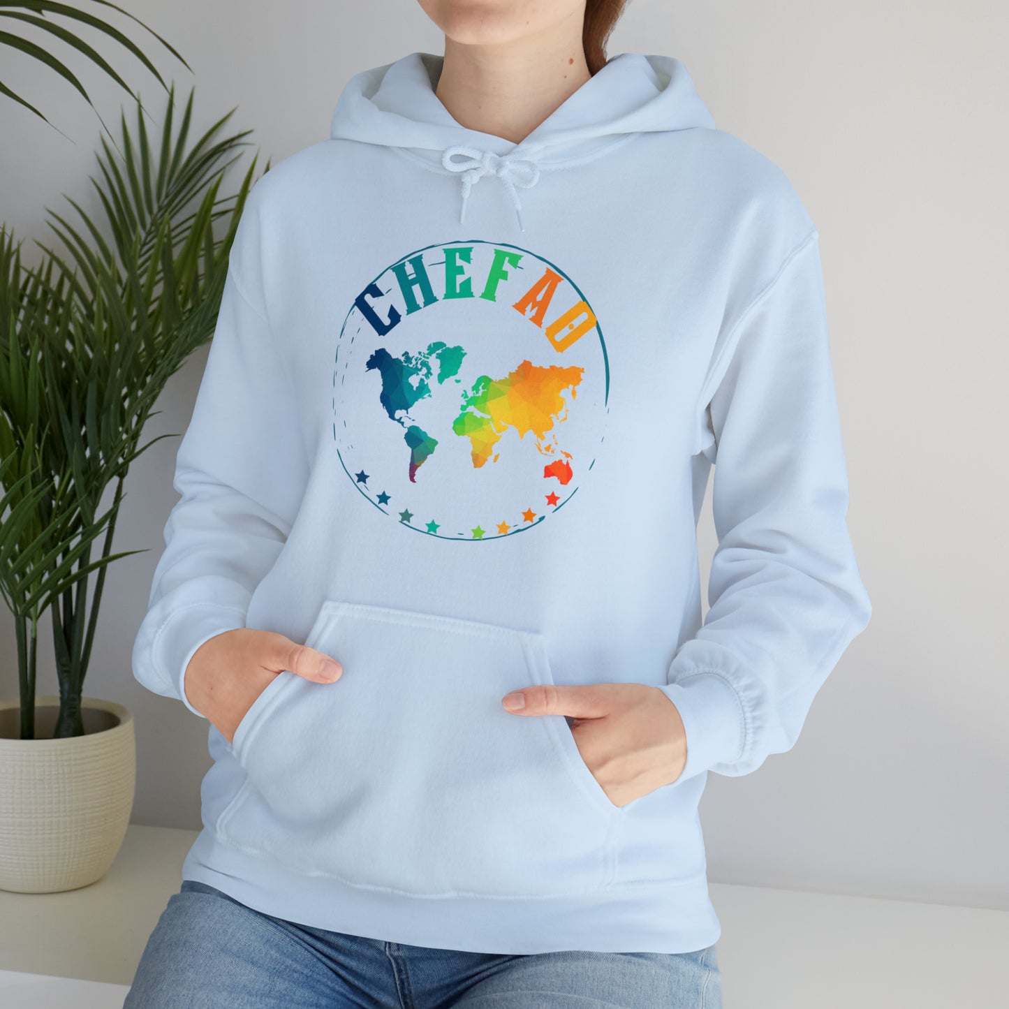 Chefao World I, Unisex Heavy Blend Hooded Sweatshirt