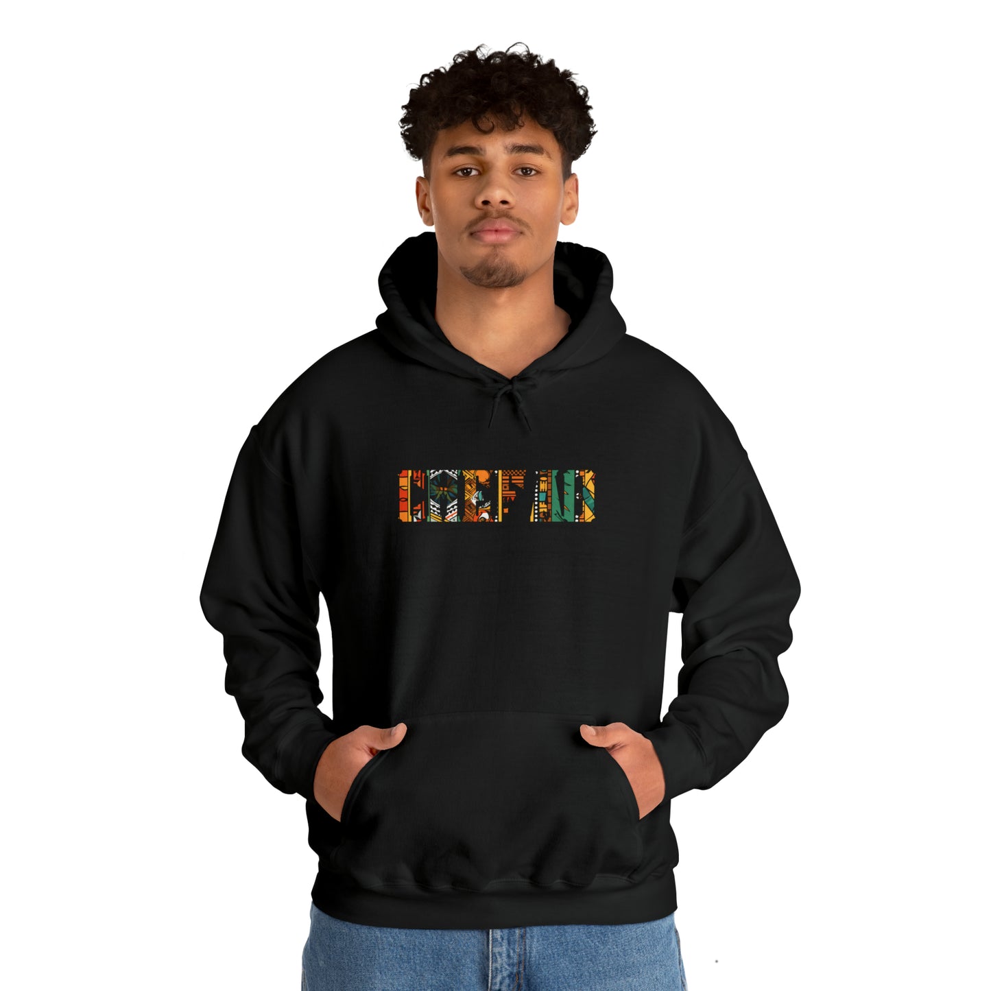 Chefao Zulu Print I, Unisex Heavy Blend Hooded Sweatshirt