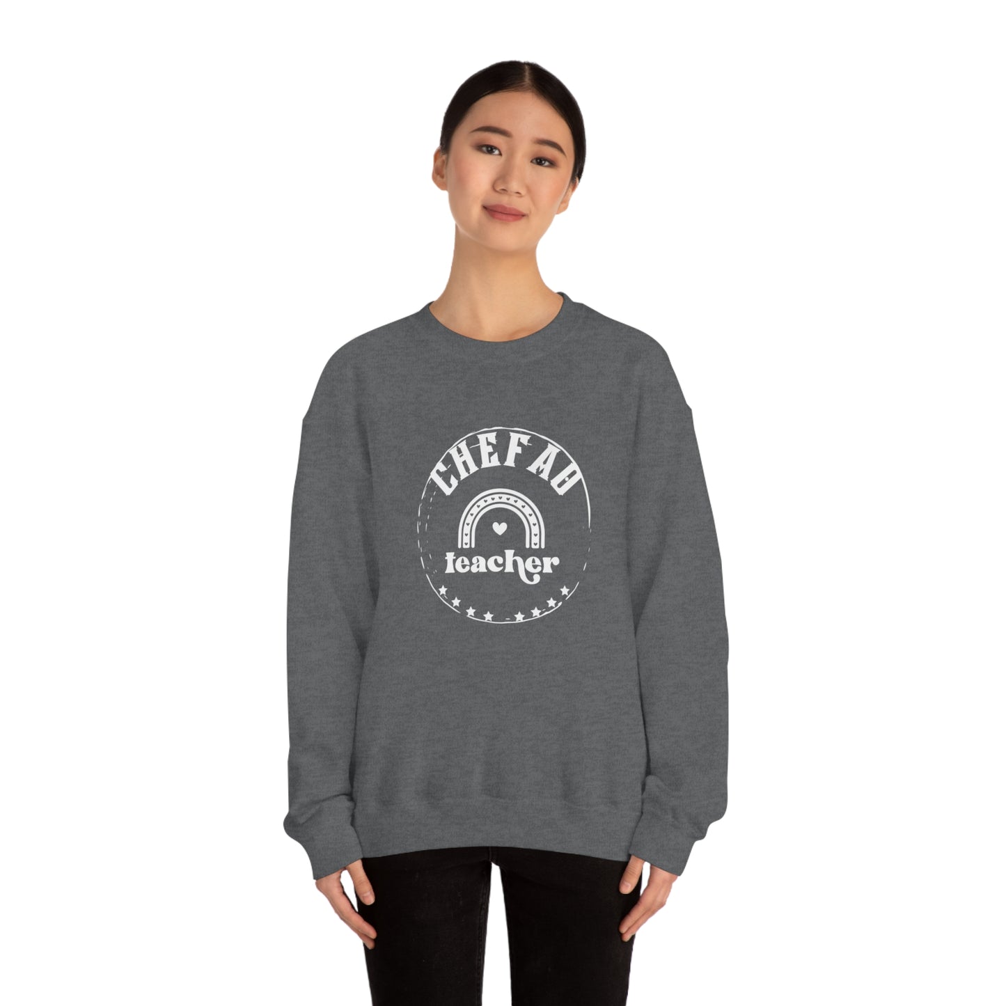 Chefao Teacher III, Unisex Heavy Blend Crewneck Sweatshirt